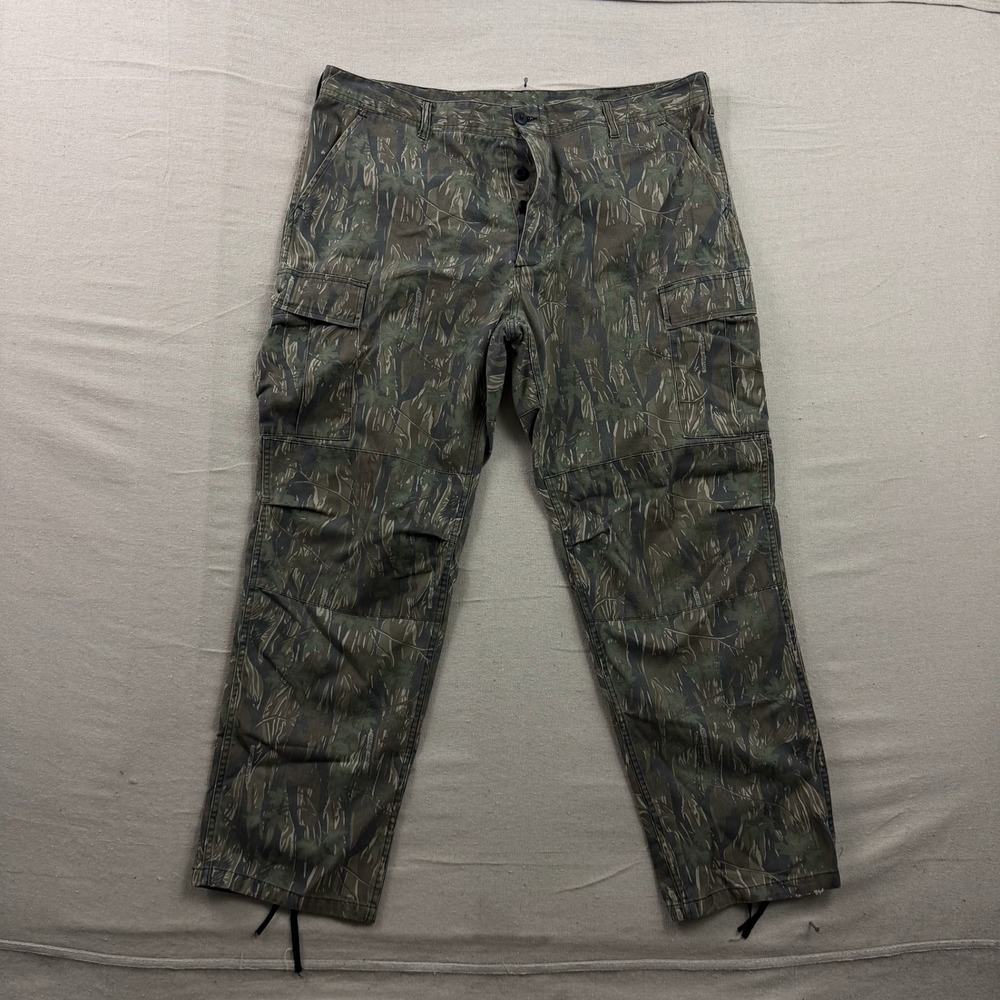 Smokey Branch Cargo Pants Mens 42x31 Green‎ Camo Tiger Stripe Tactical Utility